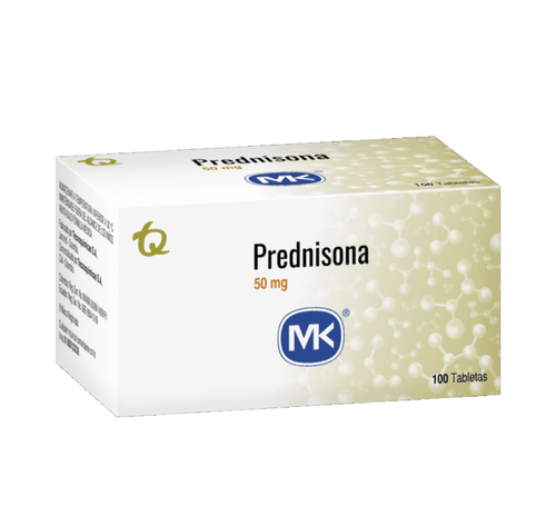 Prednisona 50 Mg 100 Tabletas Mk