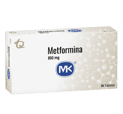Metformina 850 Mg 30 Tabletas Mk