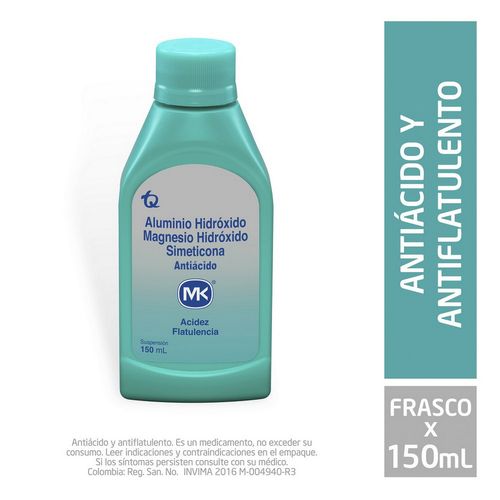 Hidroxido Aluminio Simeticona 150 Ml Mk