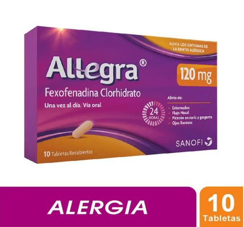 Allegra 120 Mg 10 Comprimidos