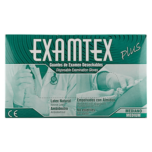 Guante Examtex Protex Talla M 100 Unidades