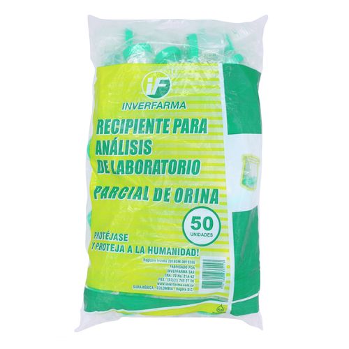 Frasco De Orina 50 Unidades Inverfarma