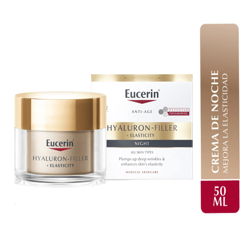 Eucerin Hyaluron Crema Facial De Noche Filler Elasticity 50 Ml