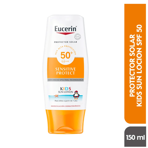 Protector Solar Eucerin Kids Sensitive Protect Fps 50 Sun Lotion 150 Ml