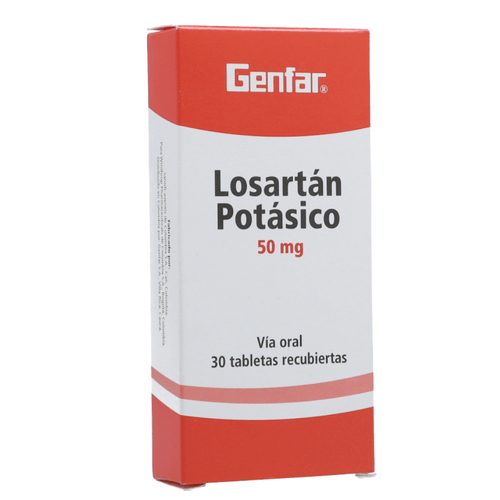 Losartan 50 Mg 30 Tabletas Gf