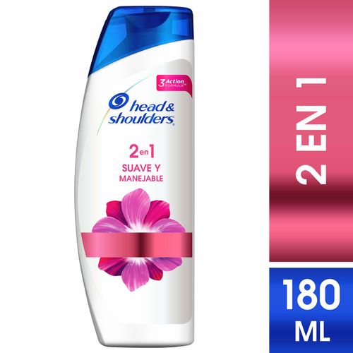 Shampoo Head & Shoulders 2 en 1 Suave Man 180 ML