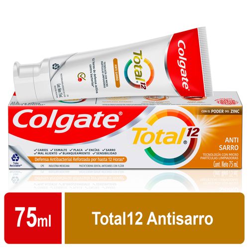 Crema Dental Colgate Total 12 Antisarro 75ML